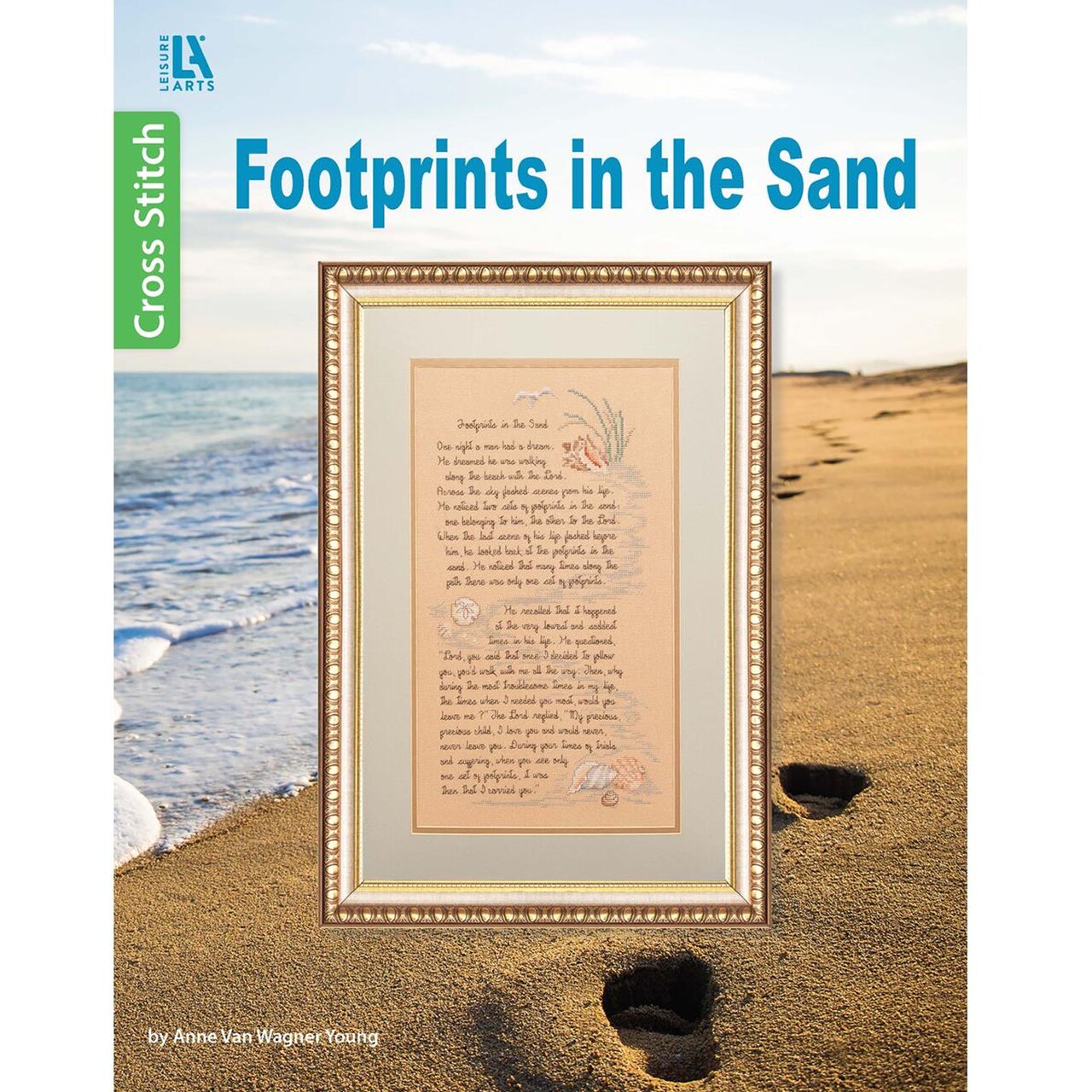 Leisure Arts Cross Stitch Footprints In The Sand Cross Stitch Book, Patterns, Books, Pattern Book, Design Books, Design Books